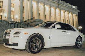 White limo for bride and groom Send Off