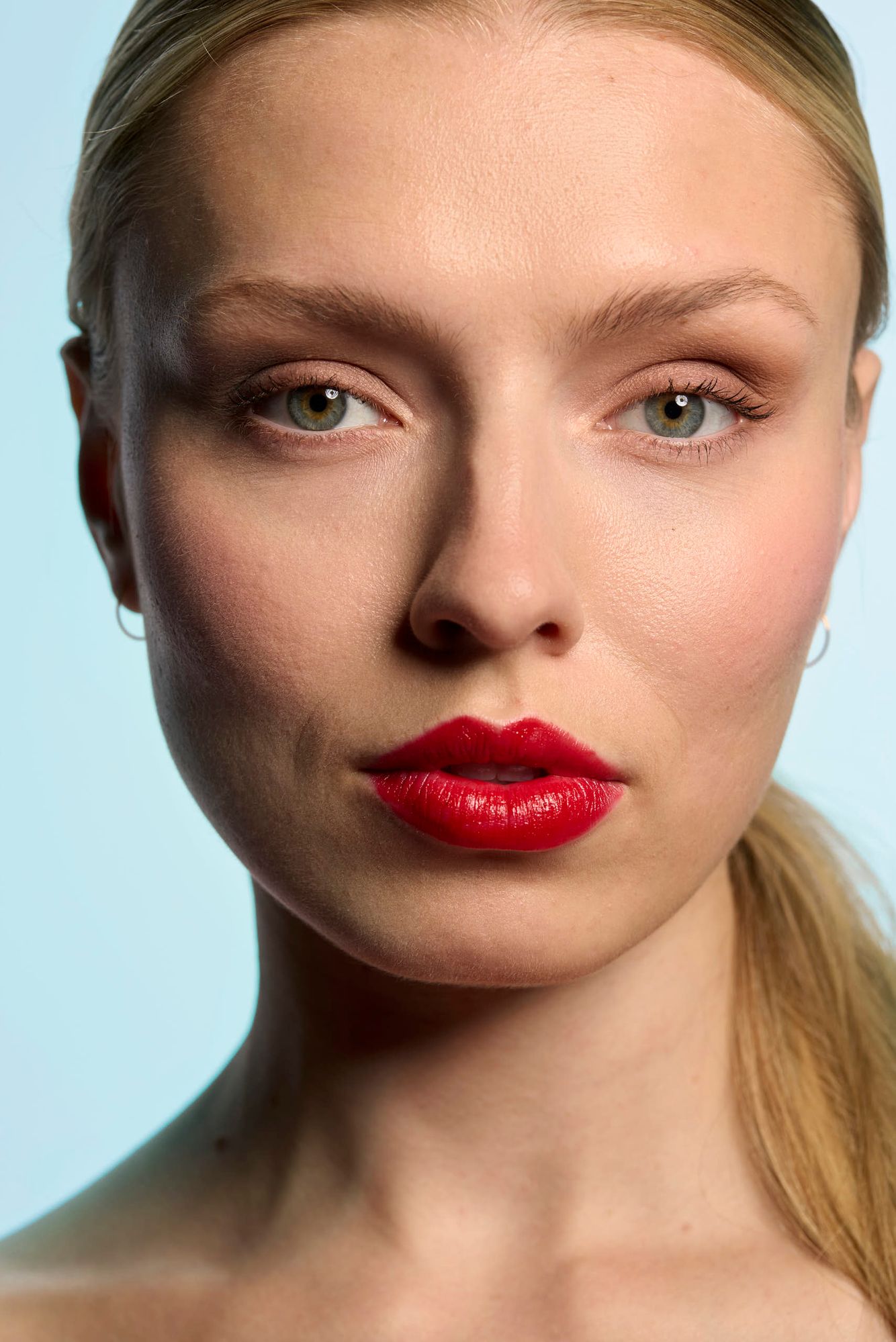 Revlon beauty portrait photographed in Chicago by advertising photographer Jeff Schear
