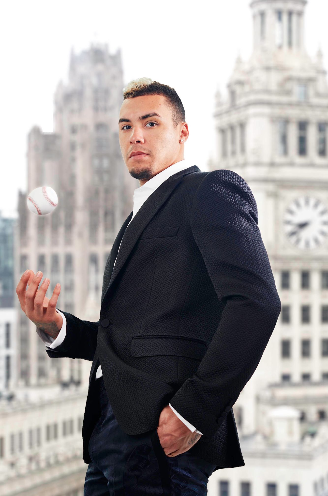 Javier Baez Haute Living Magazine cover by Chicago Advertising Photographer Jeff  Schear