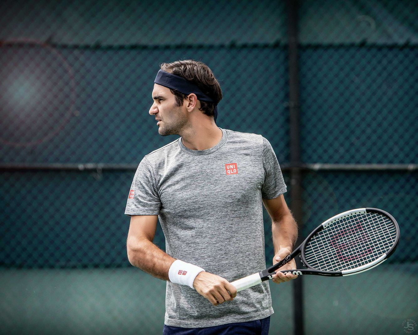 Roger Federer By Chicago Celebrity Portrait Photographer Jeff Schear
