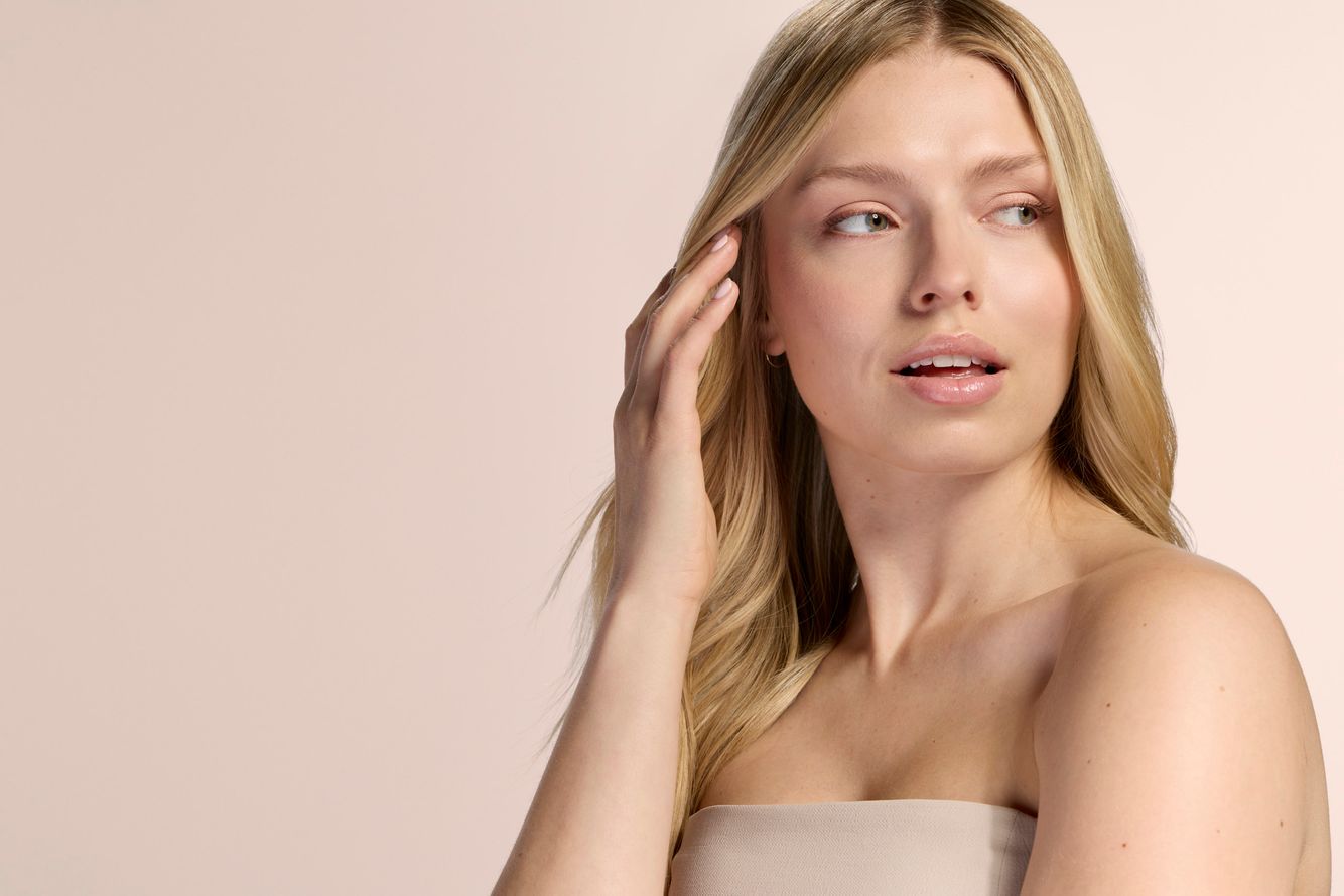 Revlon beauty portrait photographed in Chicago by advertising photographer Jeff Schear
