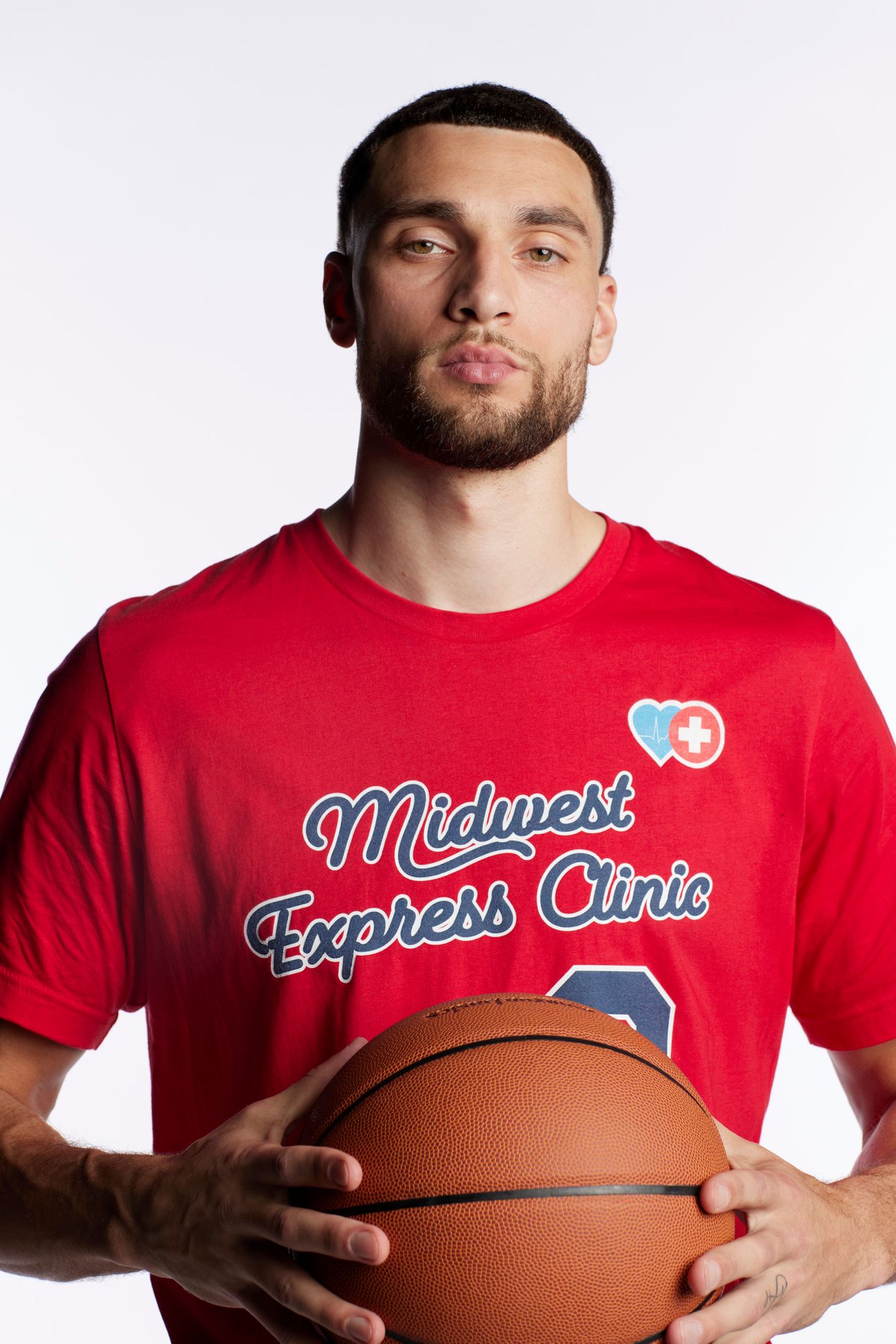 Zach LaVine portrait photograph by Chicago advertising photographer Jeff Schear