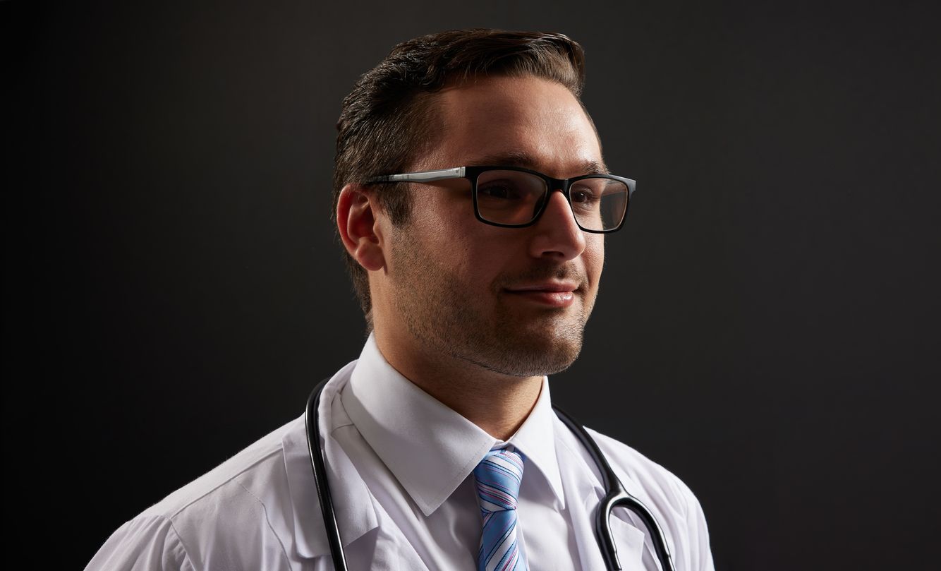 AMA Doctor Portrait Photograph by Chicago healthcare advertising photographer Jeff Schear