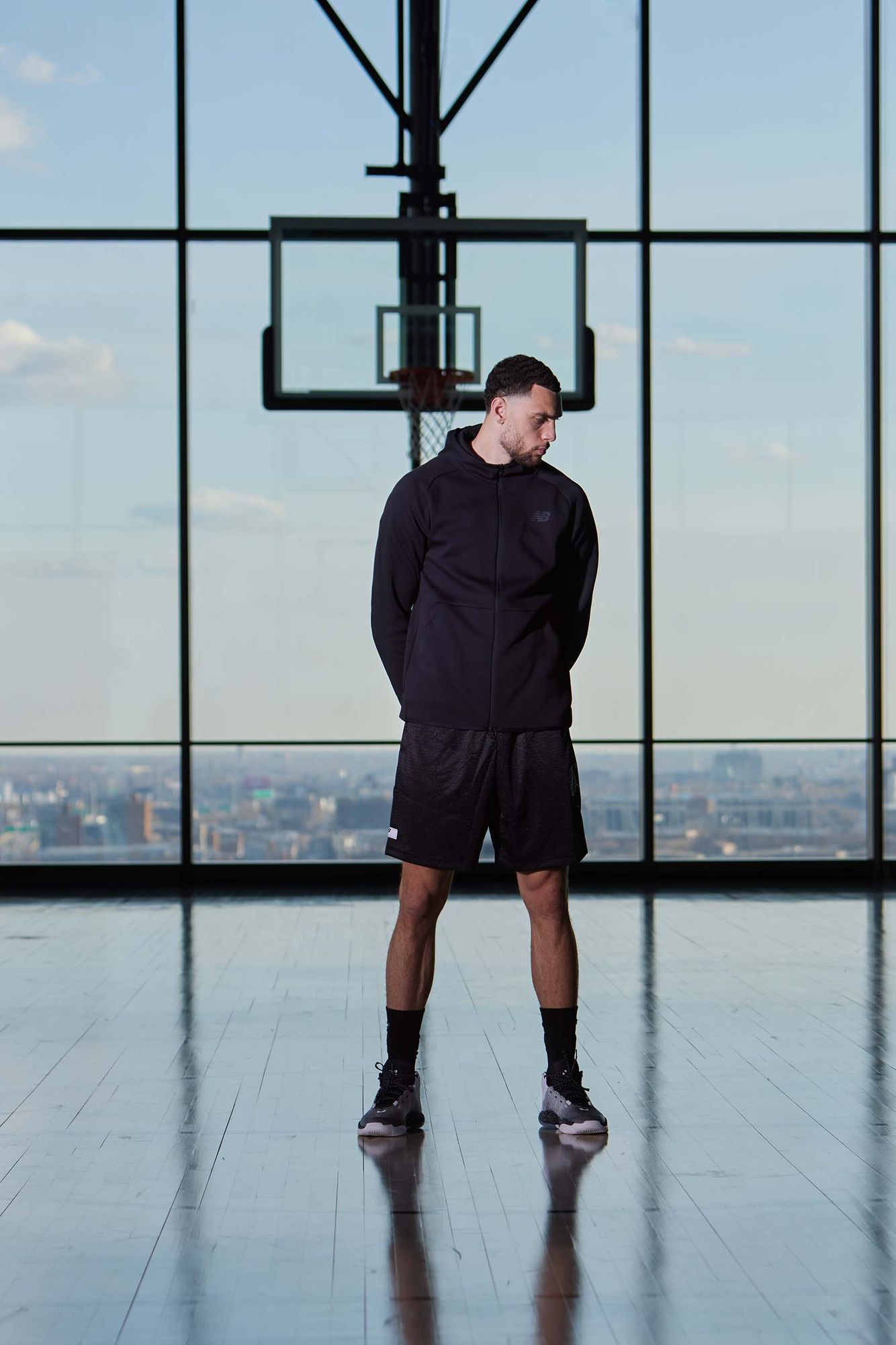 Zach LaVine portrait photograph by Chicago advertising photographer Jeff Schear