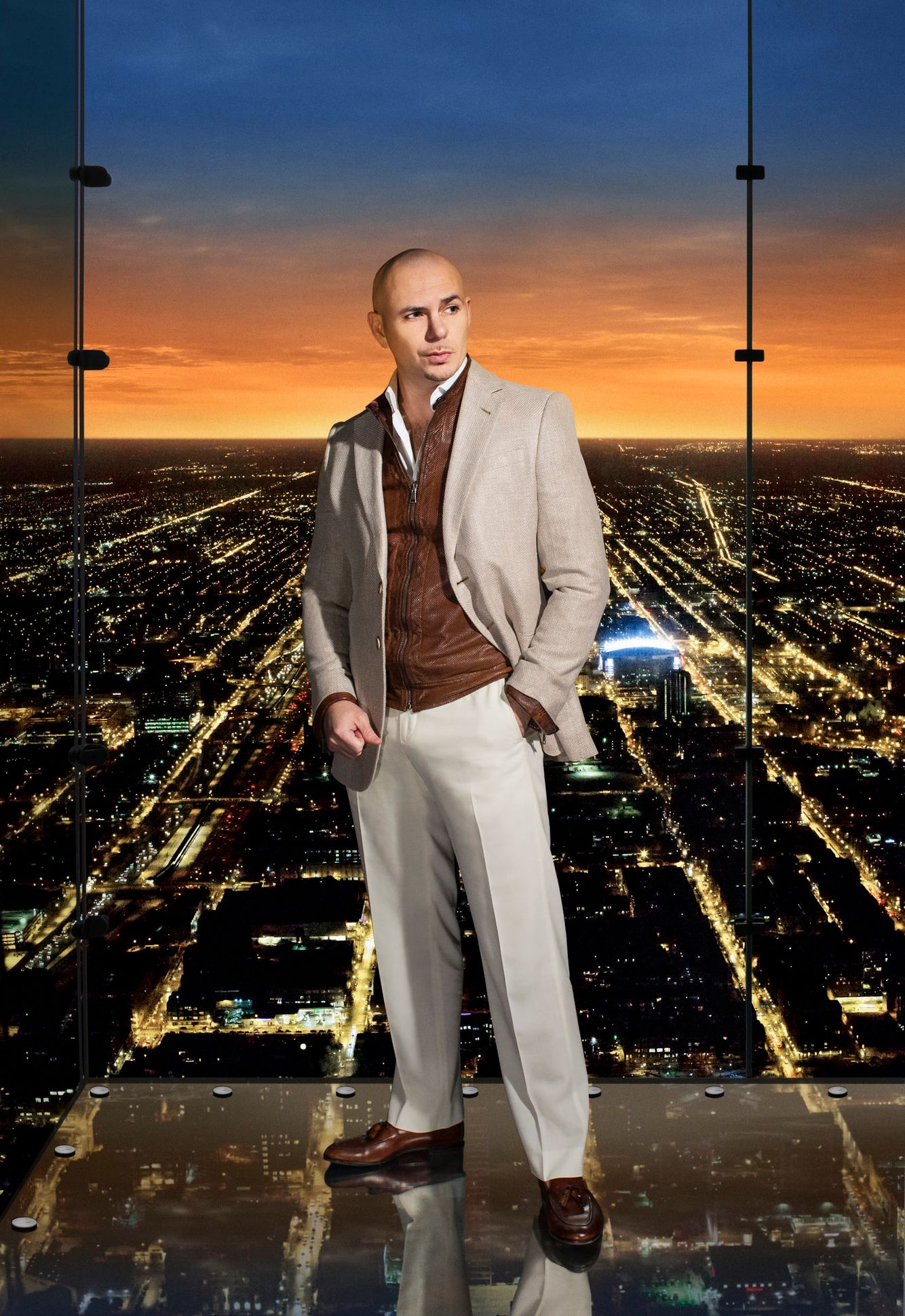 Pitbull By Chicago Celebrity Portrait Photographer Jeff Schear